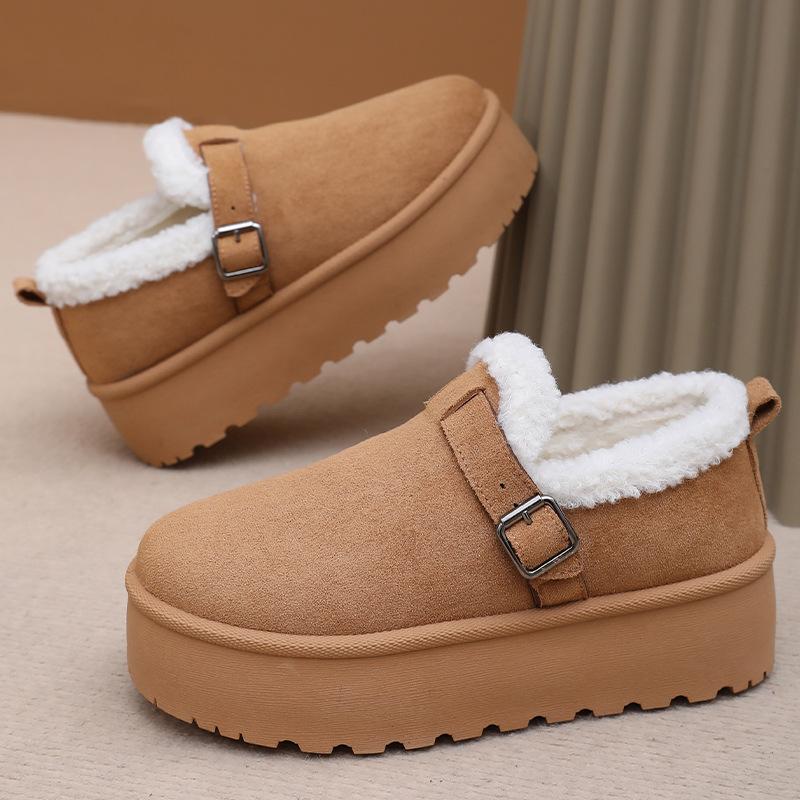 Cotton Shoes, Thickened Snow Boots, Warm Ankle Boots, Thick-soled Height-increasing Cotton Boots, Versatile Boots