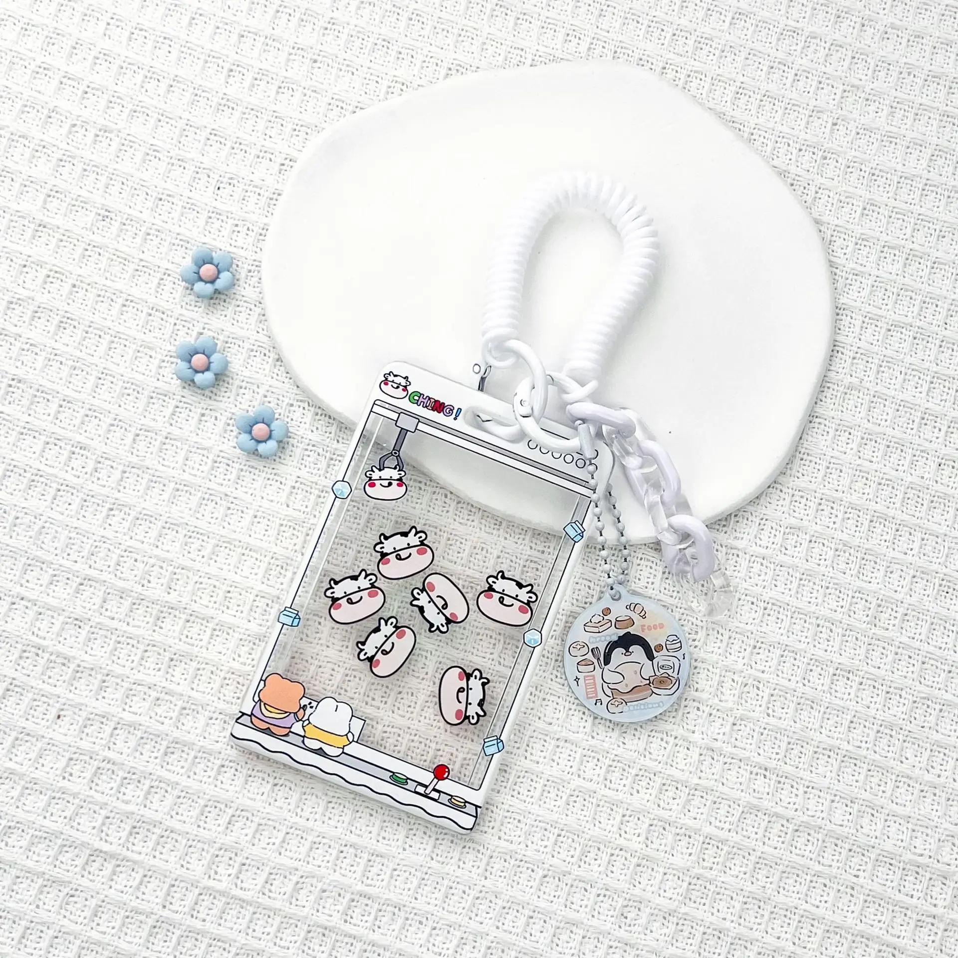 Милый креативный дизайн, забавный держатель для фотокарт Kpop, милый мультяшный держатель для студенческого удостоверения личности, чехол для семейного фотодержателя для друзей