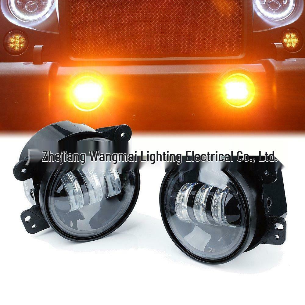 4" 30W High Brightness Fog Lights for Jeep Wrangler Front