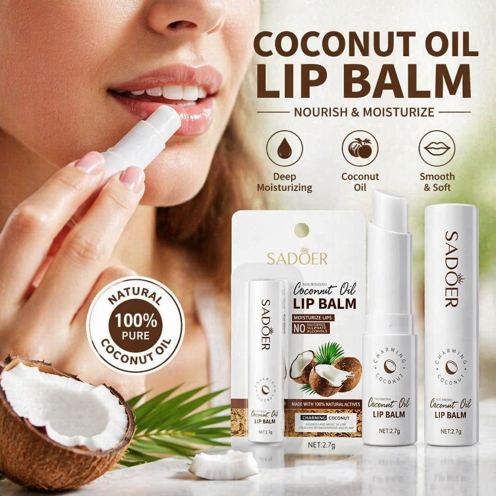 Balsamo labbra anti-screpolature Coconut Fade Lip Wrinkle Lipstick Long Lasting Lip Plump Idratante Nutriente Rinfrescante Cura delle labbra