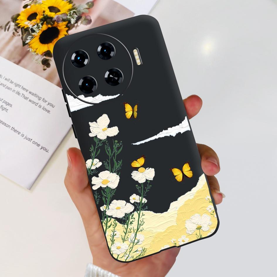 Für Tecno Spark 20 Pro+ KJ7 Hülle 2024 Süßes Herz Dinosaurier Cartoon Stoßfest Weiche Hülle Für Tecno Spark 20 Pro Plus Etui Funda