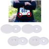 4Pcs Oval Running Number Clip Quick Fastens Number Plate Fixing Buckles Fasteners For Outdoor Fitness Activity