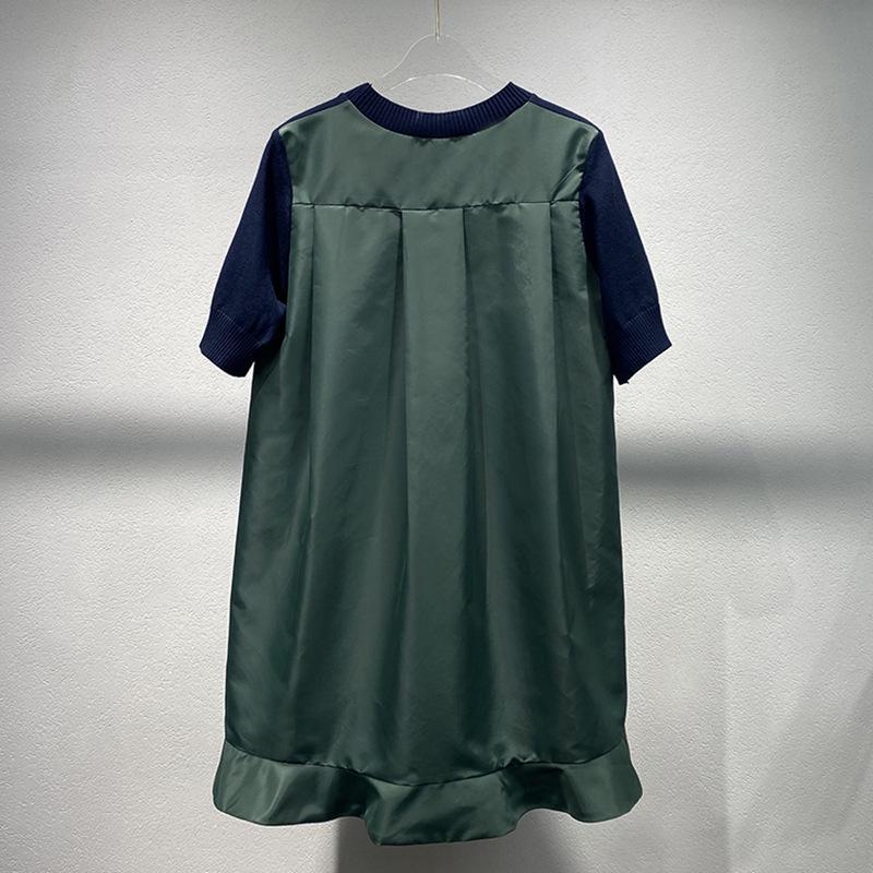 2026 Spring/Summer Women's Ruffle Patchwork Mini Dress