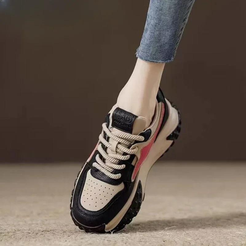 Mote Sport Damesko Ny Ankomst 2024 Sneakers Vår Høst Dame Sportssko Lett Tilbud Designer Luksus Stilig H I A