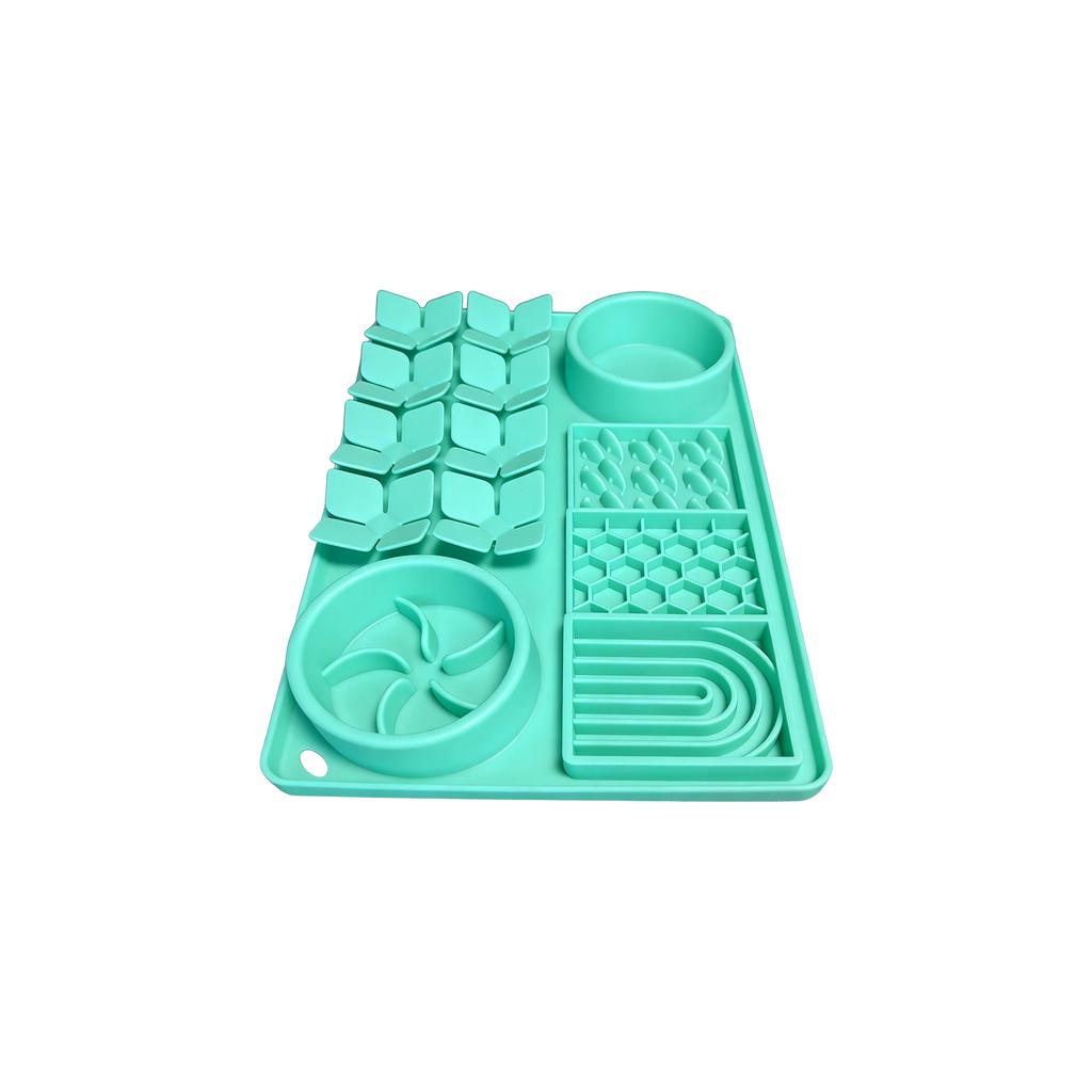 New Multifunctional Pet Licking Pad, Food Grade Silicone Pet Bowl, Choking And   Silicone Partition Plate