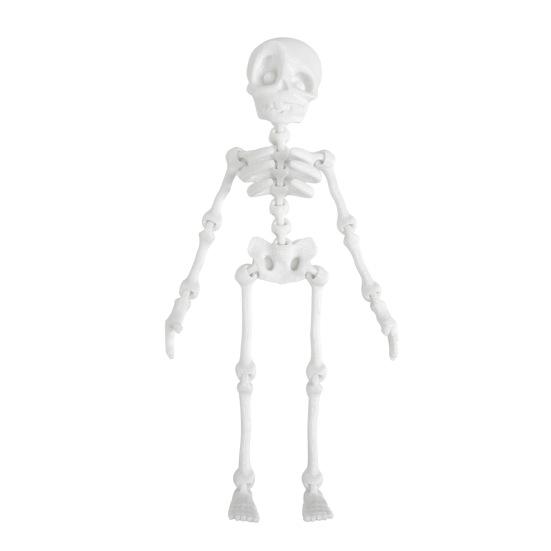 3D Printed Skeleton Articulated Skeleton Figure Collectible Flexible Skeleton Fidget Toy for Halloween Decoration Stress Relief