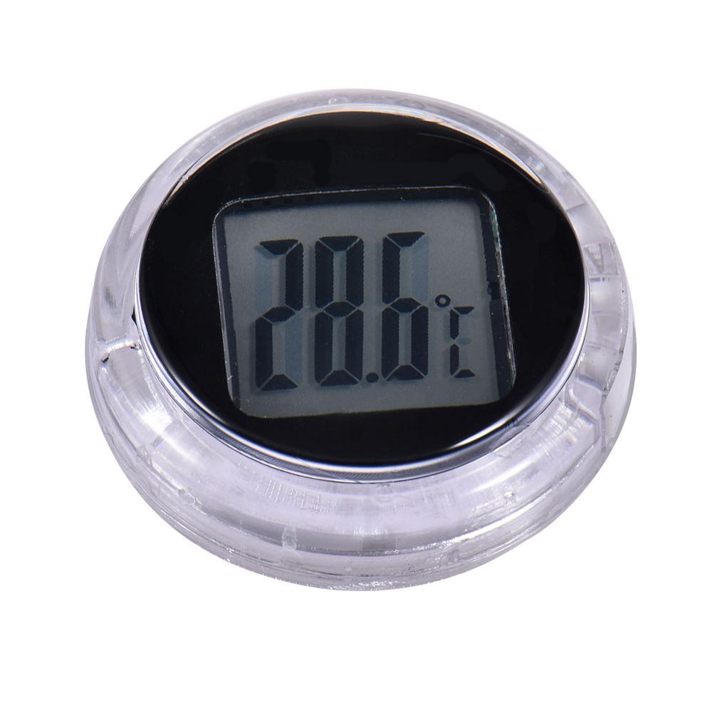 Car Temperature Meter Waterproof Mini Digital Thermometer Gauge 3-M Adhesive Pocket For Motorbikes Dashboards Car Accessories
