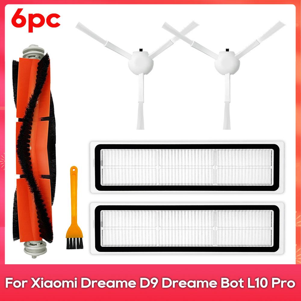 Compatible For ( Dreame D9, L10 Pro, Trouver Robot LDS Vacuum Finder ) Spare Parts Accessories Main Side Brush Mop Hepa Filter