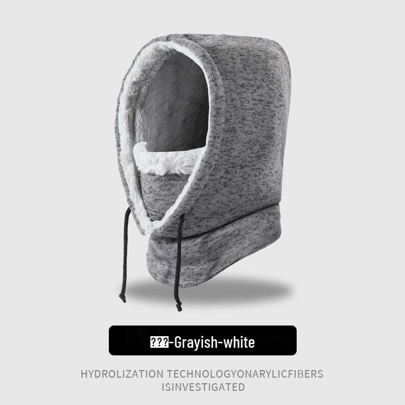 Women's Ionic Warm Cycling Hat and Scarf Pullover for Autumn and Winter Outdoor Skiing