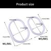 100pcs Smooth Sliding Shower Hooks With Locking Mechanism Waterproof Snap Lock Rings Bathroom Curtain Rod Attachments