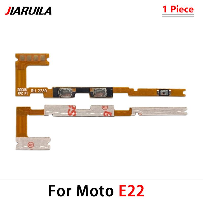 Power On Off Volume Button Key Flex Cable For Motorola Moto E20 E30 E40 E13 E14 E15 E22 E22i E23 E32 E32s