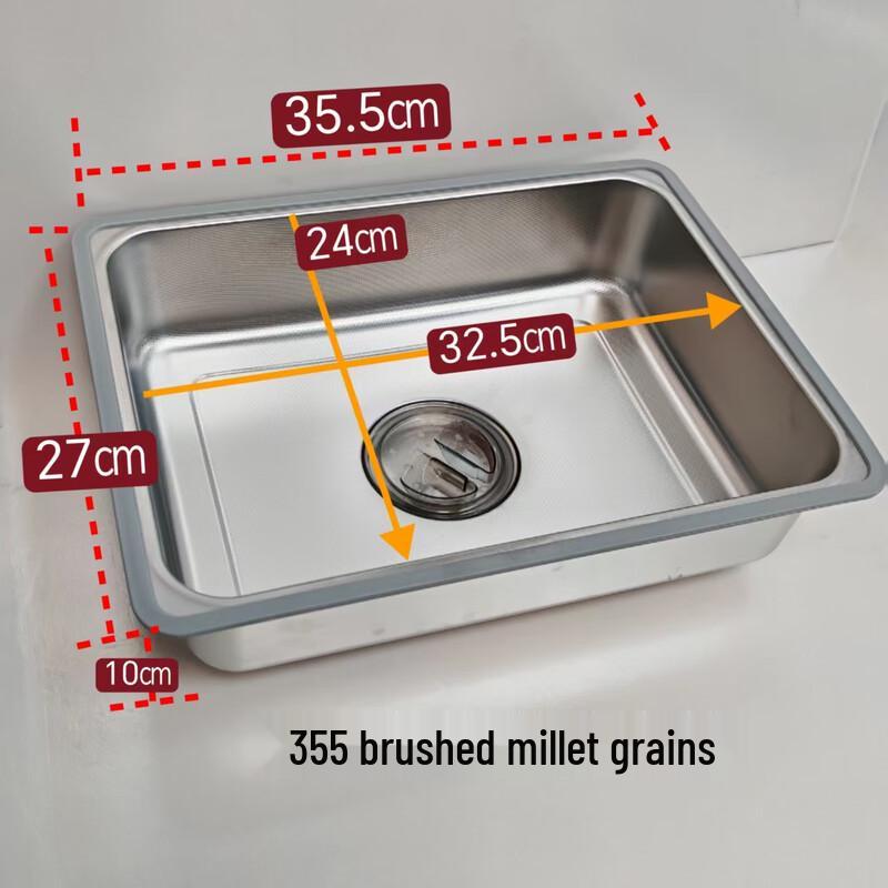 ZISIZ Stainless Steel Deep Double Basin Kitchen Sink