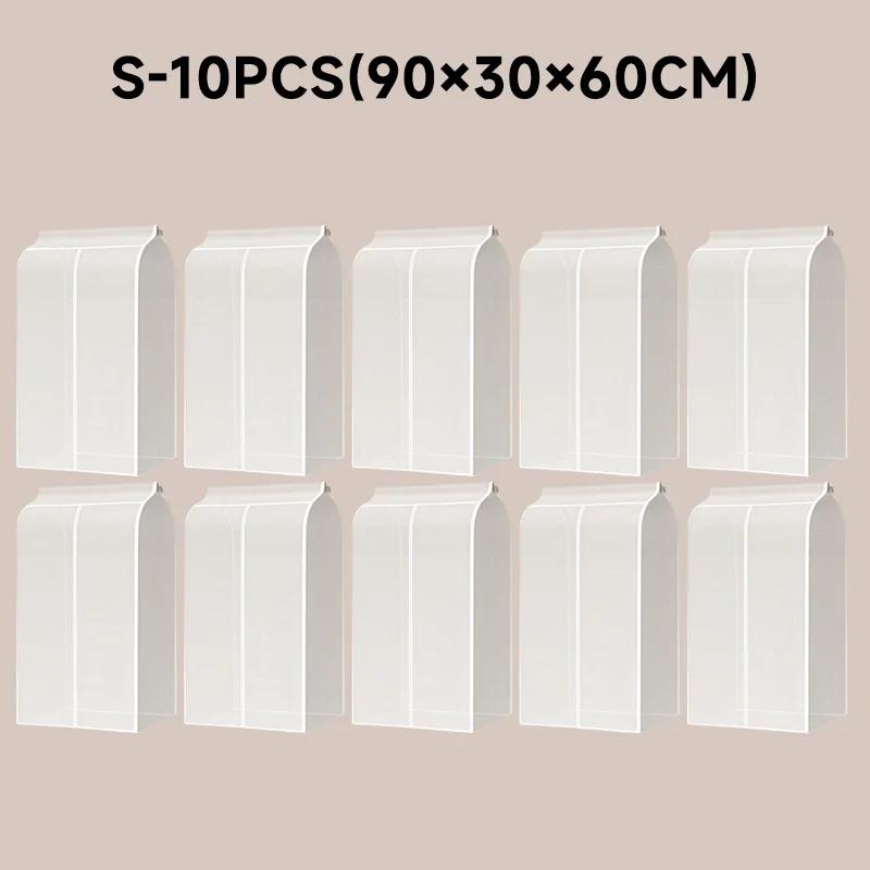 3D Große Kleider Staubschutzhülle Kleidungsstück Anzug Kleid Mantel Wasserdicht Kleidungsschutz Hängender Organizer Kleiderschrank Aufbewahrungstasche