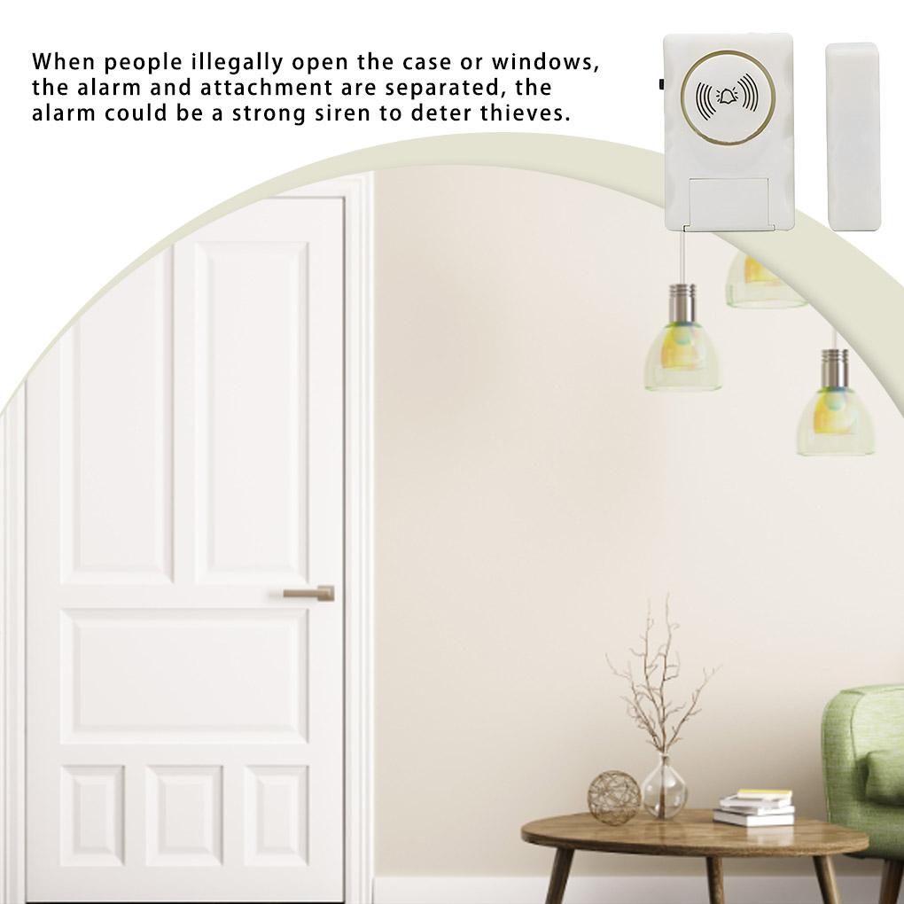 Loud Sound Wireless Window Alarms Apartment Bedroom Entry Door Sensor Open Close Detector Battery Powered Accessories