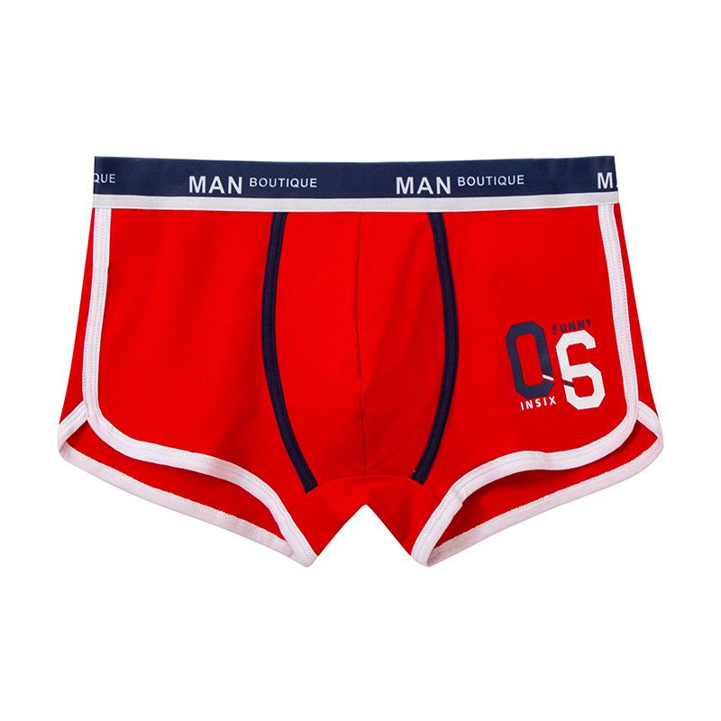 Men’s Cotton Boxer Briefs - Breathable, Antibacterial Four-Corner Underwear
