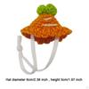 Adjustable Hat for Small Animals, Knitted Headgear Hamsters And Rodents