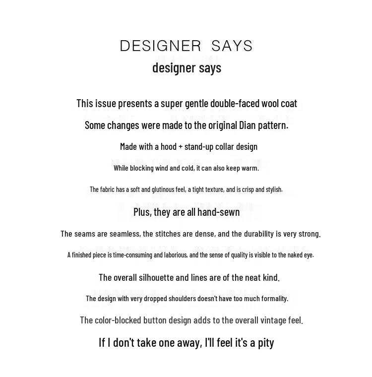 Korean Style Girls' Double-Sided Cashmere Coat - Medium & Large Children's Mid-Length Outerwear for Autumn & Winter