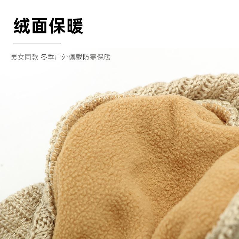 Retro Wool Beret Women's Autumn and Winter Knitted Hat Fleece Warm Cap Casual Forward Hat Men