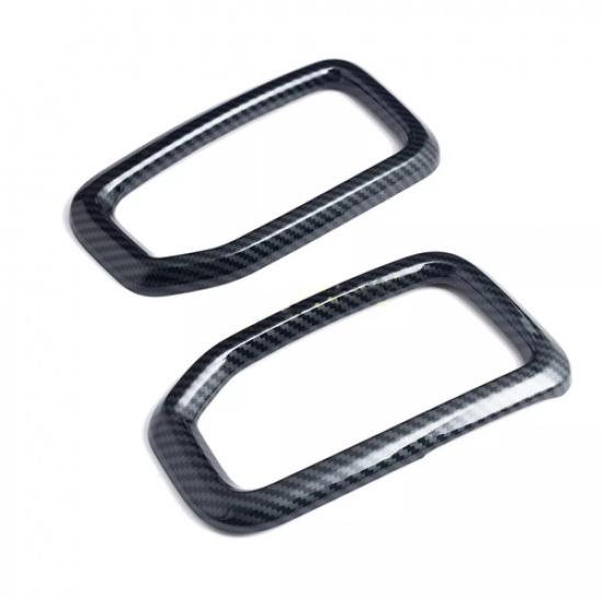 For 2024 Ford Ranger Everest Dashboard Side Air Vent Cover Trims Carbon Fiber