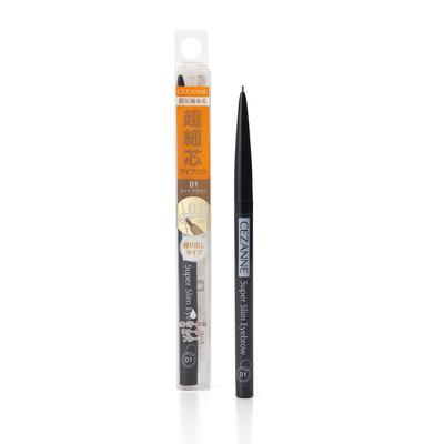 Ultra Slim Eyebrow Pencil 01 Light Brown 0.02g, Waterproof, Natural Look, Retractable, Bright Brown