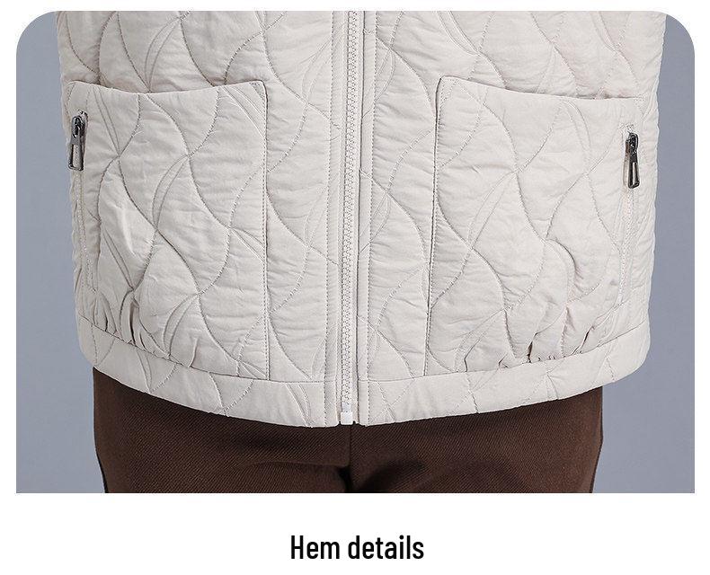 2026 Mom's Stylish Hooded Spring Jacket - Casual Plus Size for Middle-Aged & Elderly Women