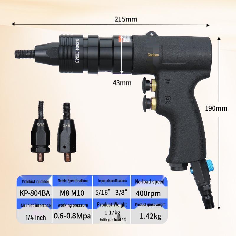 Gaobao UK Spec Metric Pneumatic Rivet Nut Gun