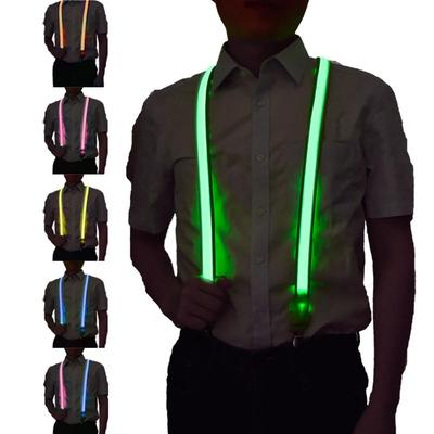 (Proiector)Bretele cu LED-uri iluminate Papion, curea cu LED-uri reglabilă, perfectă pentru bretele pentru festivaluri de muzică