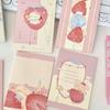 120 feuilles Les fraises n'ont pas de soucis, autocollants pratiques, haute valeur esthétique, portable, détachable, adhésif, cahier épais
