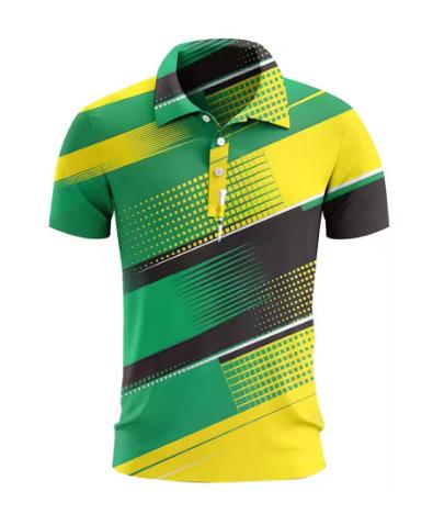 Men's polo shirt golf shirt button breathable fast dry wet fan short sleeve men's clothes summer