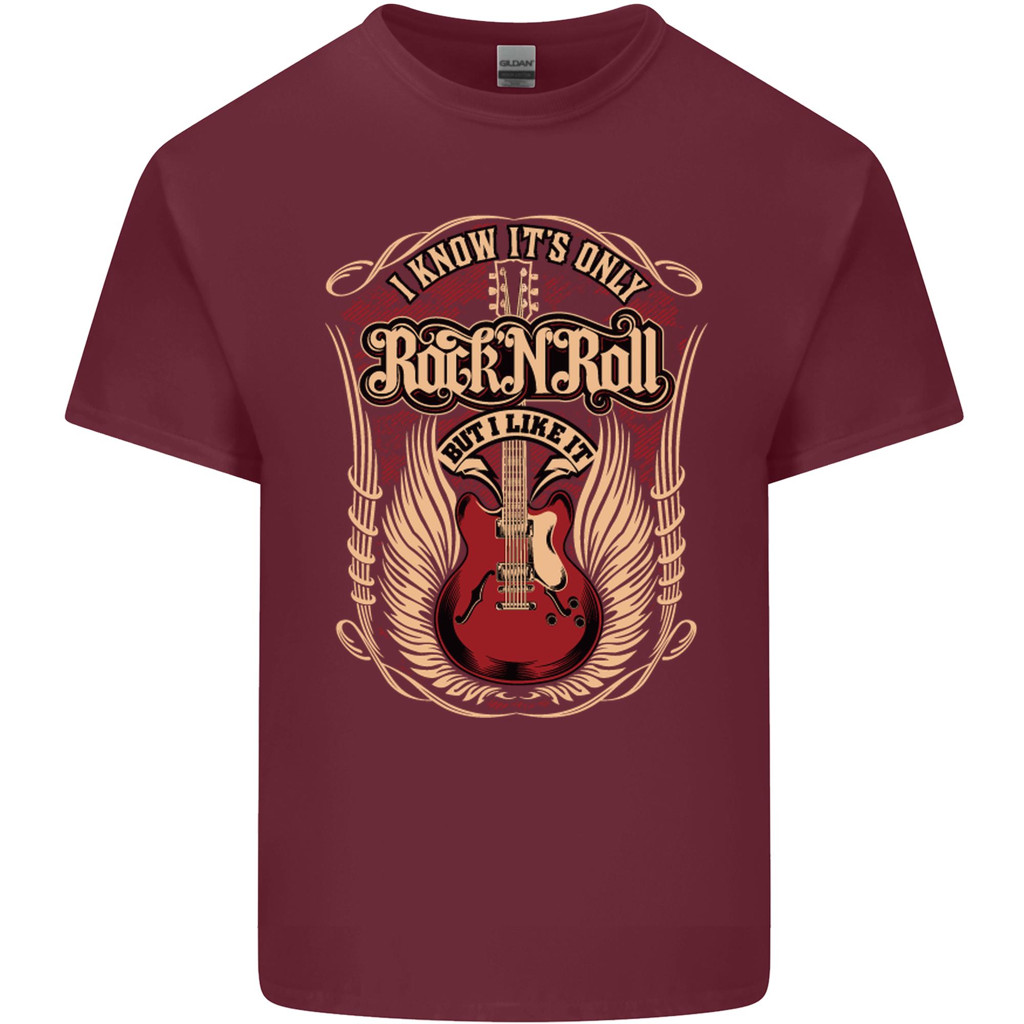 I Know Its Only Rock n Roll Music Guitar Unisexs Light Cotton TShirt S