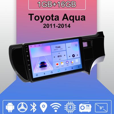Car Radio Android Auto Carplay For Toyota Aqua 2011-2014 Multimedia Player Head Unit Stereo GPS Navigation BT WIFI 1+16GB