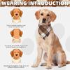 Soft Plaid Pet Scarf Bibs Breathable Dog Triangle Towel Stylish Dog Bandanas  Pet Costume