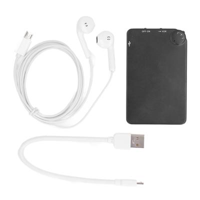 Ultra Thin Digital Voice Recorder 16GB Long Standby Slim Audio Voice Recording Device with Earphone