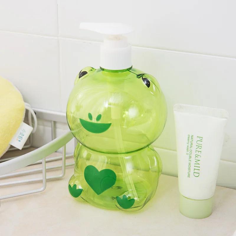 Duschbehälter 250/500 ml Frosch Entenform Tragbarer Seifenspender Kind Niedliches Tier Drucktyp Getrennt Leere Pumpe Flasche Shampoo
