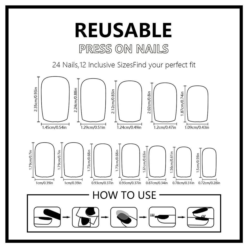 Square Press On Nail French Tip Fake Nails Glues On Nail Cat Paws Designs Artificial Nails Acrylic Nail Stick On Nails