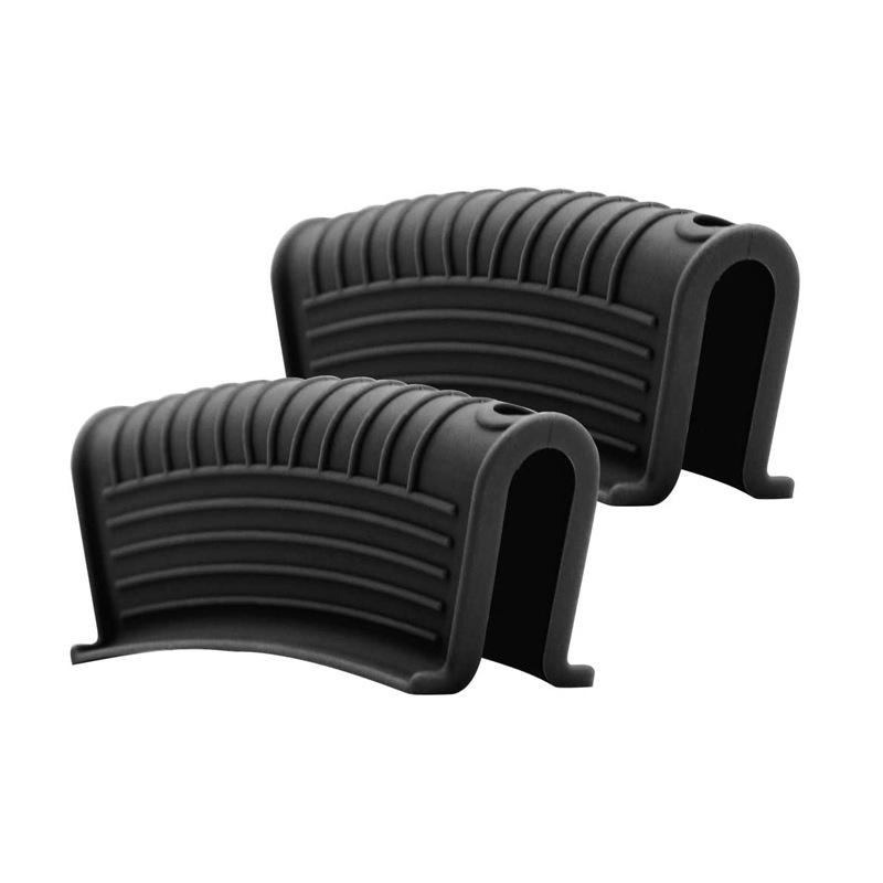 2 Pcs Silicone Assist Hot Pan Handle Holder Anti-slip Cast Iron Pan Skillet Handle Cover Heat Resistant Pot Holder Sleeves JT426