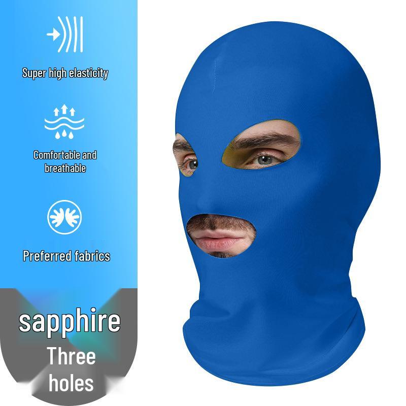 Breathable Summer Three-Hole Sunscreen Mask for Outdoor Cycling and Sun Protection