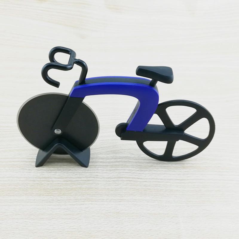 Bicycle Pizza Cutter Wheel Stainless Steel Plastic Bike Roller Pizza Chopper Slicer Kitchen Gadget