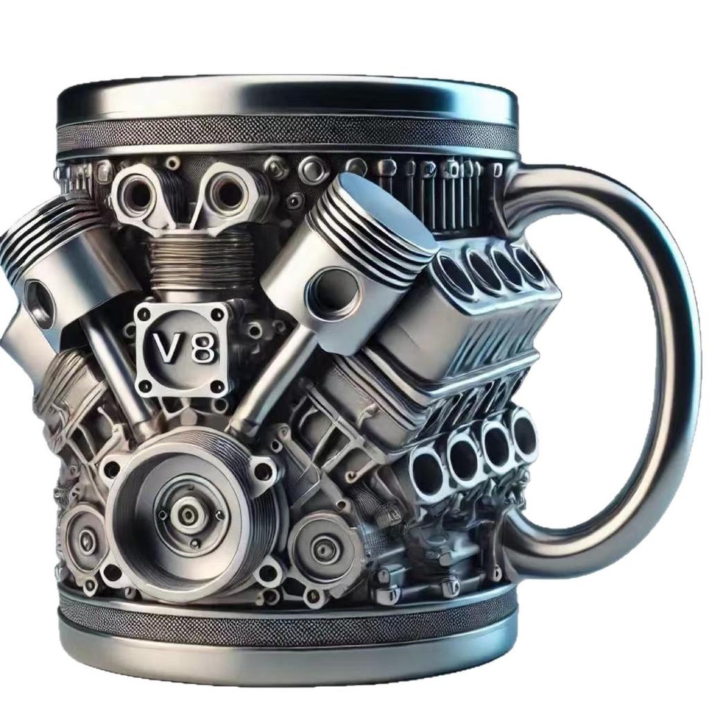Taza de Motor V8 - Taza de Agua Mecánica Regalo para Niños
