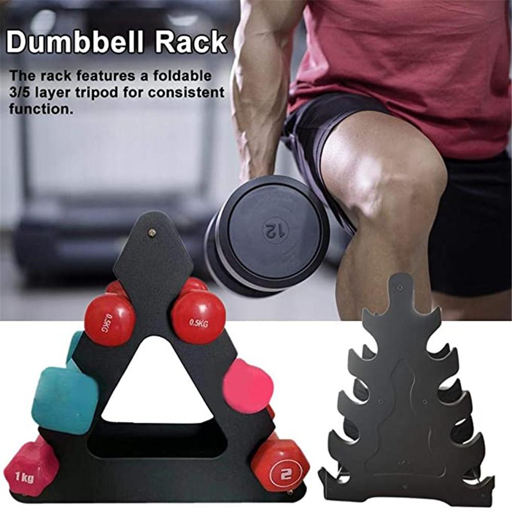 Portamanubri a 5 ripiani Facile da montare PP Piccolo porta manubri Accessori per attrezzature fitness