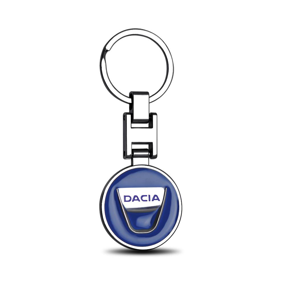 3D Metal Alloy Car Keychain Logo Auto Decoration Accessories For Dacia Duster Logan Dokker Lodgy 2 Sandero Comfort Jogger Spring