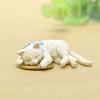 Small Clear Resin Lucky Cat Figurine For Garden Micro Landscape Decor Gift