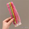Retro Knit Adjustable Hairband for Adults Soft and Comfortable Headband Knitting Floral Hairpieces for Women and Girls