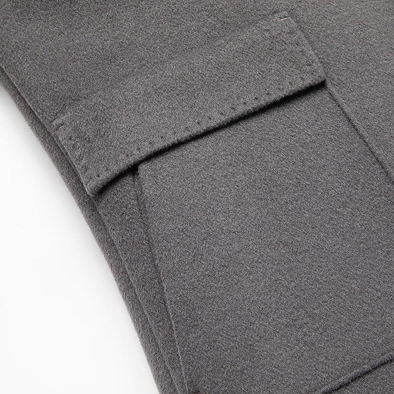 FAPAI Men's Merino Wool Blazer Collar Overcoat