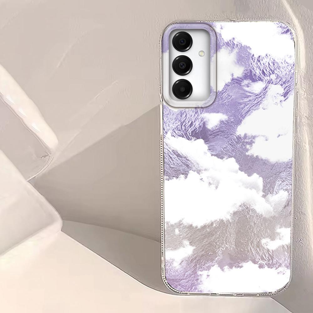 Blue White Clouds Phone Case for Samsung Galaxy A55 A07 A17 A56 A36 A26 A16 A53 A06 A14 A24 A34 A54 A15 A25 A35 A12 A13 Cover