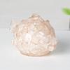 Resin Animal Desk Ornament With Natural Crystal Fill For Office Decor And Gift Giving