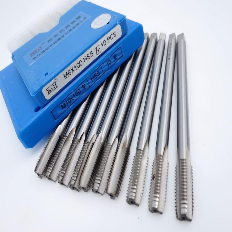 Extra Long Left-Hand Thread Tap, High-Speed Steel, Available In 3*100/160/200 Sizes