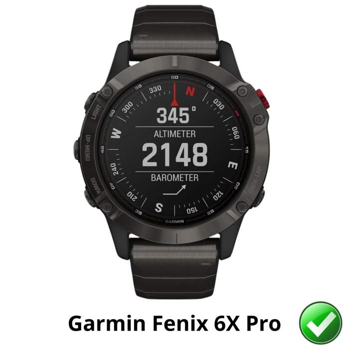 Protection écran pour Garmin Fenix 6X Pro [Pack 6] Film Plastique Protecteur Résistant Ultra Mince Phonillico