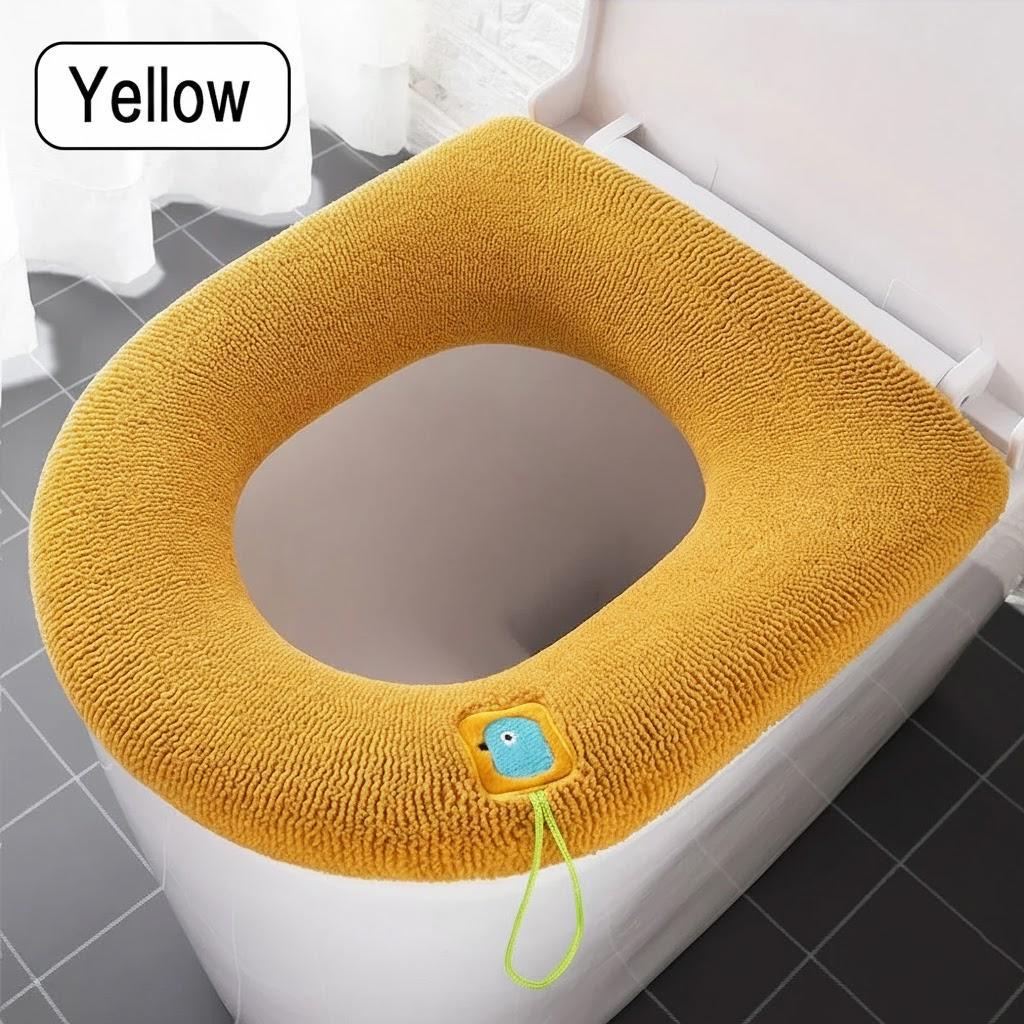 Universal Thick Knitted Toilet Seat Cushion Covers Four Seasons Washable Household Seat Pad