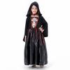 Halloween Girl Witch Costume With Printed Skirt For Kids Party Dress Up